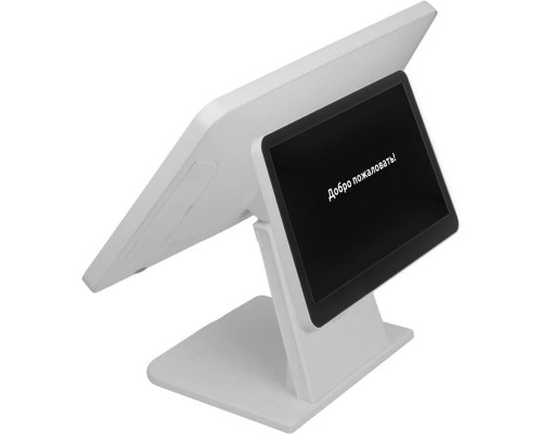 Купить Сенсорный терминал Вики Макс+ 15.6" (N5095, DDR4 8 Гб, SSD 128 Гб, WiFi, BT, второй дисплей 11.6", Белый, Win10Pro) от Дримкас